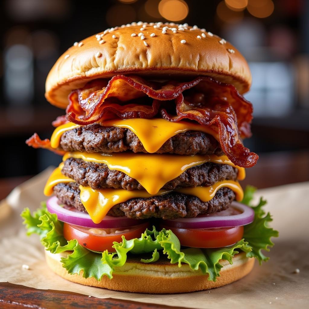 Man vs. Food Charleston Burger Challenge