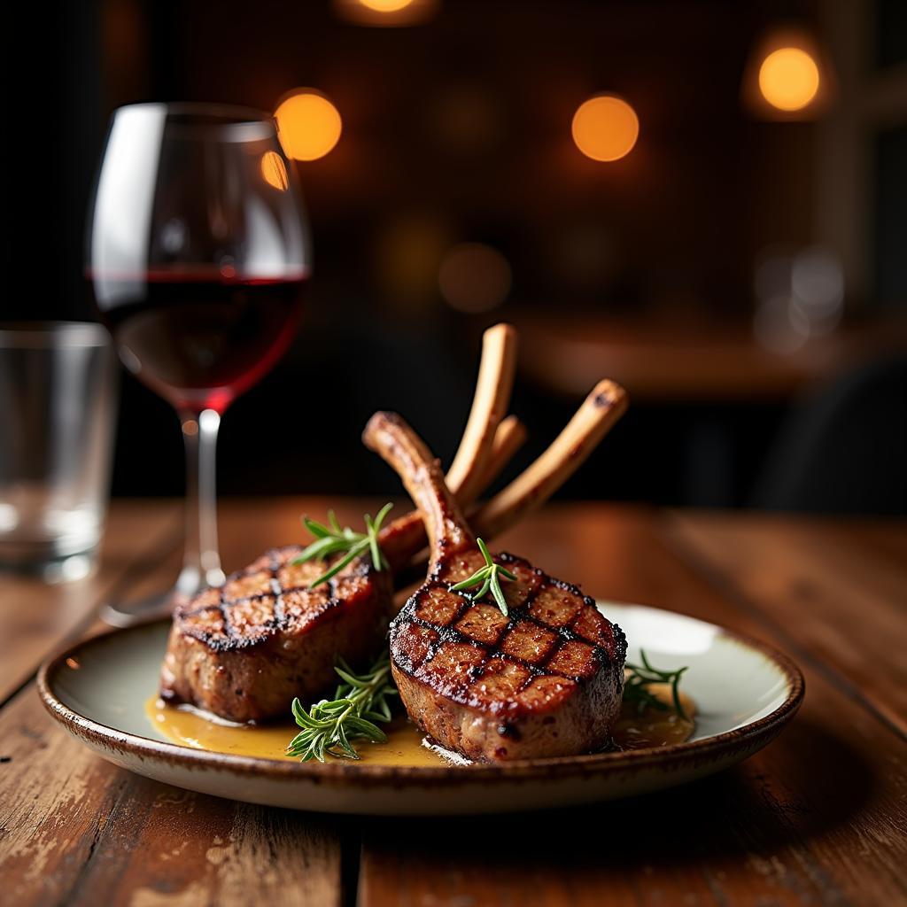 Châteauneuf-du-Pape Wine Paired with Grilled Lamb