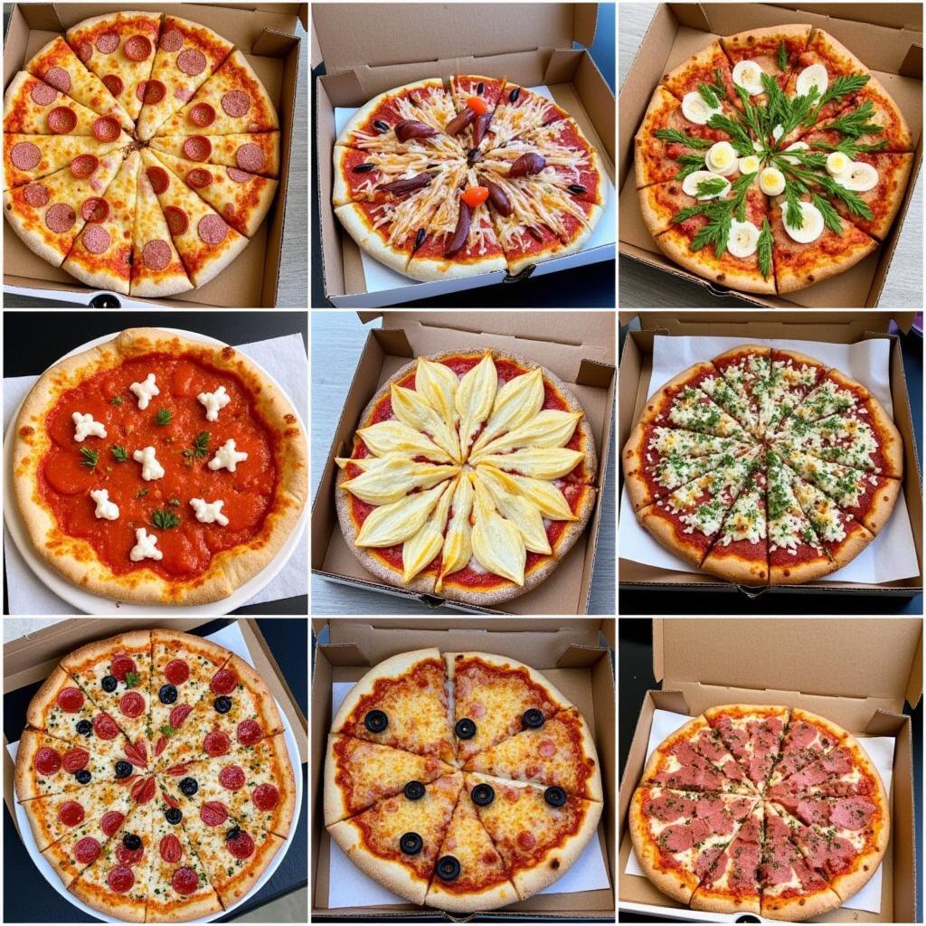 Variety of pizzas from Chattanooga food trucks