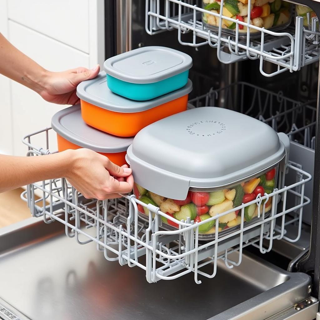 Chef's Path Food Storage Containers in a Dishwasher