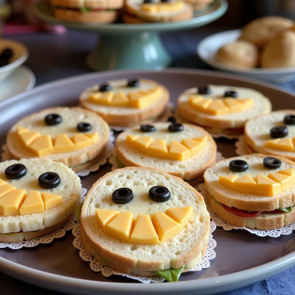 Cheshire Cat Grin Sandwiches