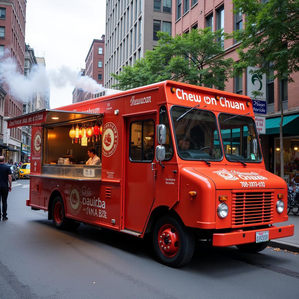 Chew on Chuan Food Truck Exterior