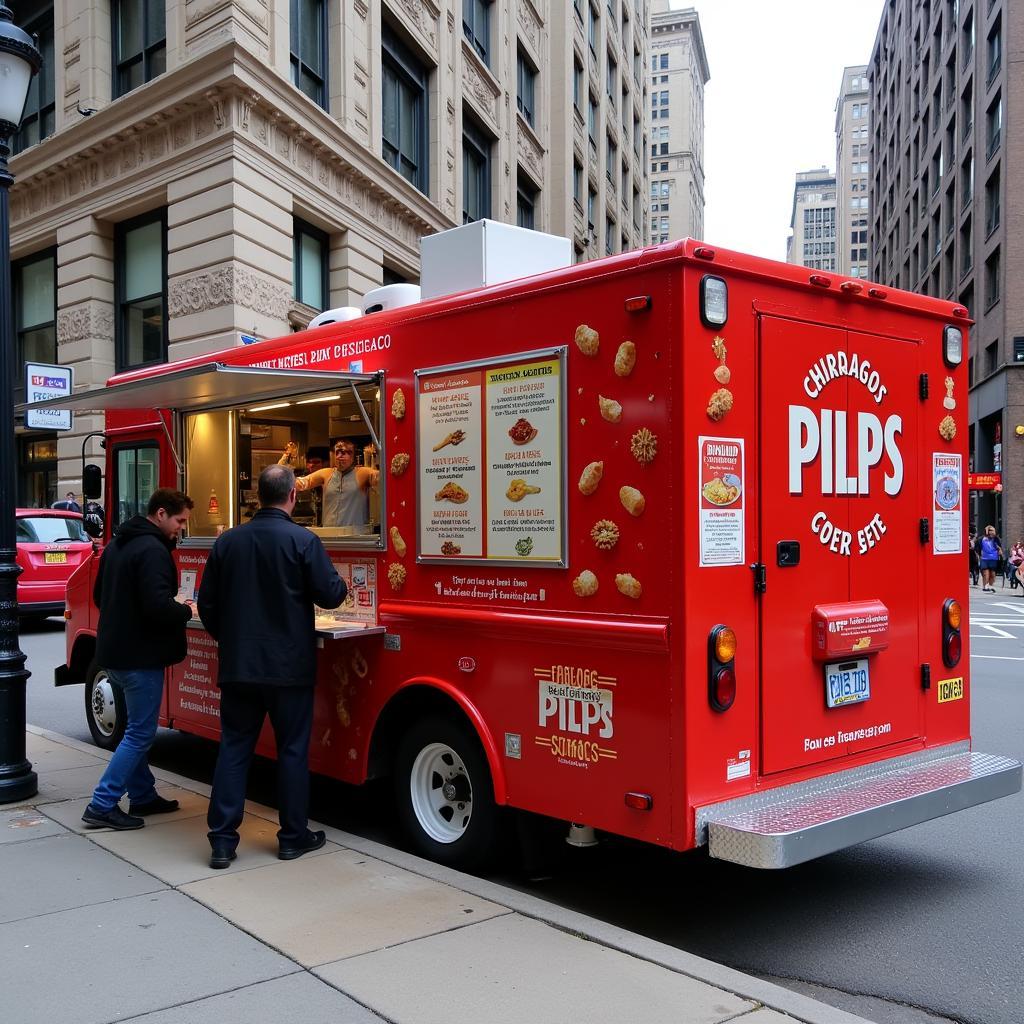 Modern Food Truck Exterior in Chicago