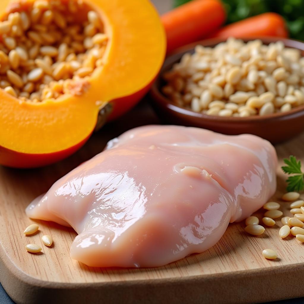 Healthy Ingredients for Chicken and Pumpkin Dog Food