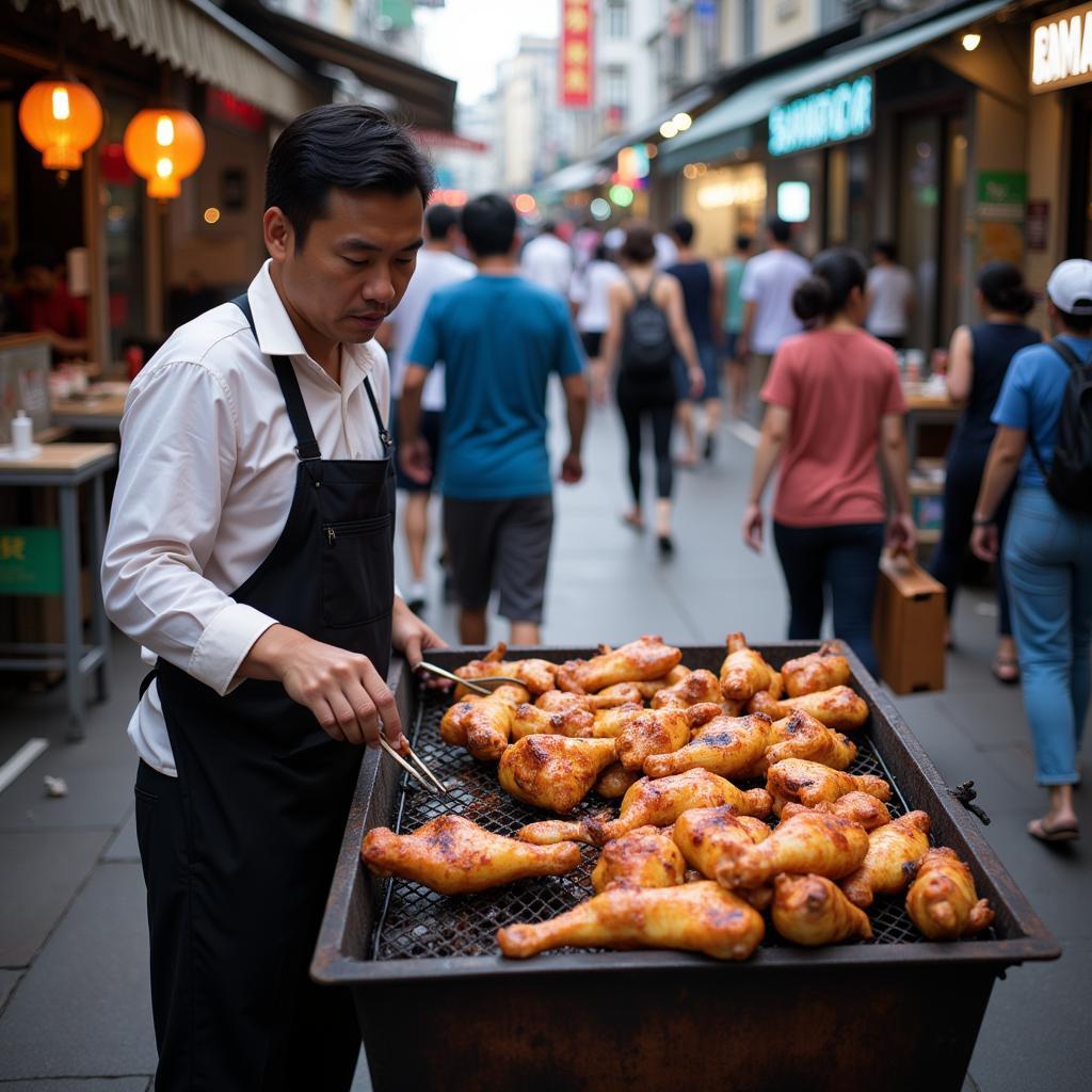 Chicken Feet Street Food in Asia