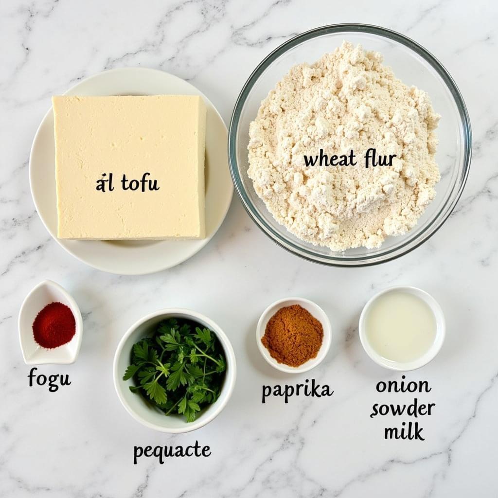 Whole Foods Ingredients for Chicken Fried Tofu