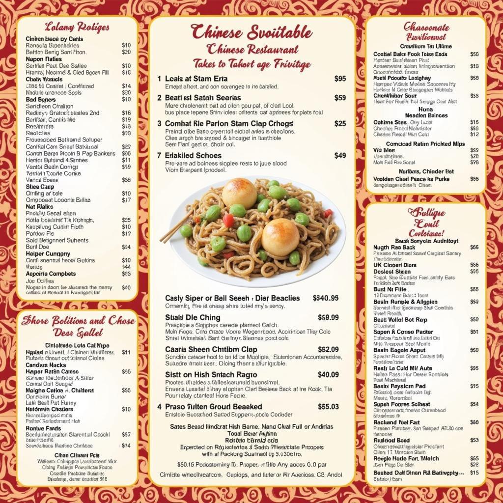 Chinese Food Menu Options in Berlin MD