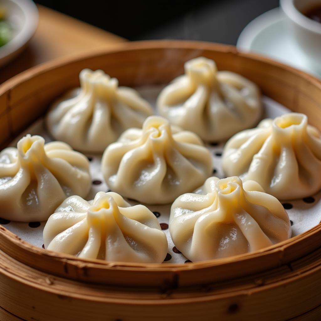 Steamed Dumplings at a Madison Avenue Chinese Restaurant