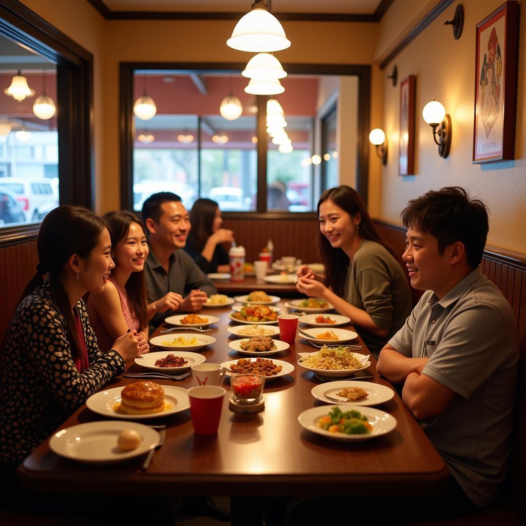 Family Dining at a Chinese Restaurant on Portsmouth Blvd