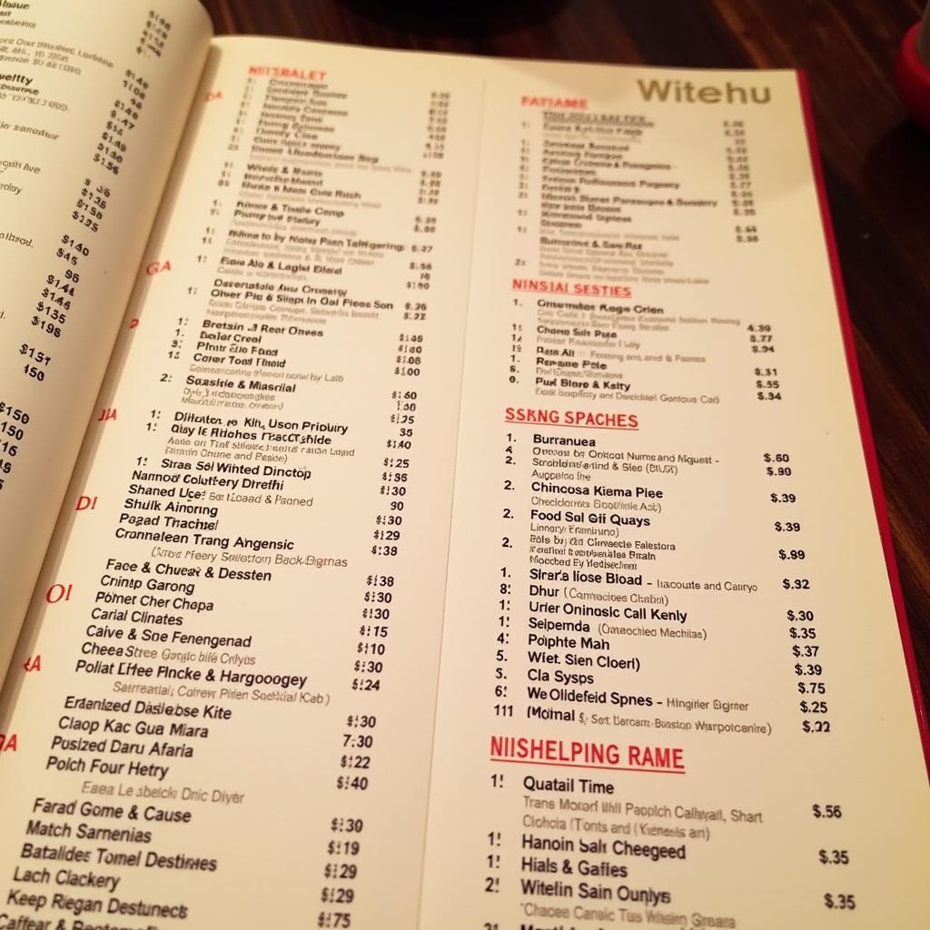 Chinese Food Menu Options on Woodbridge Ave, Edison NJ