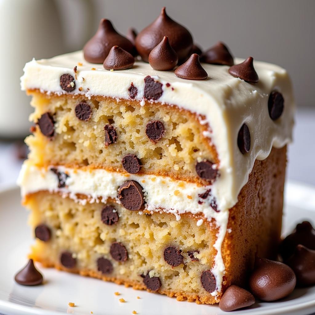 Chocolate Chip Angel Food Cake Cheesecake