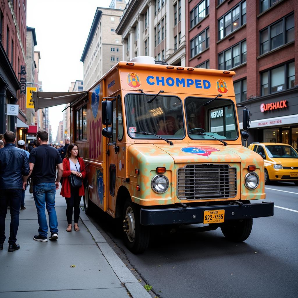 Chomped Food Truck Location in NYC