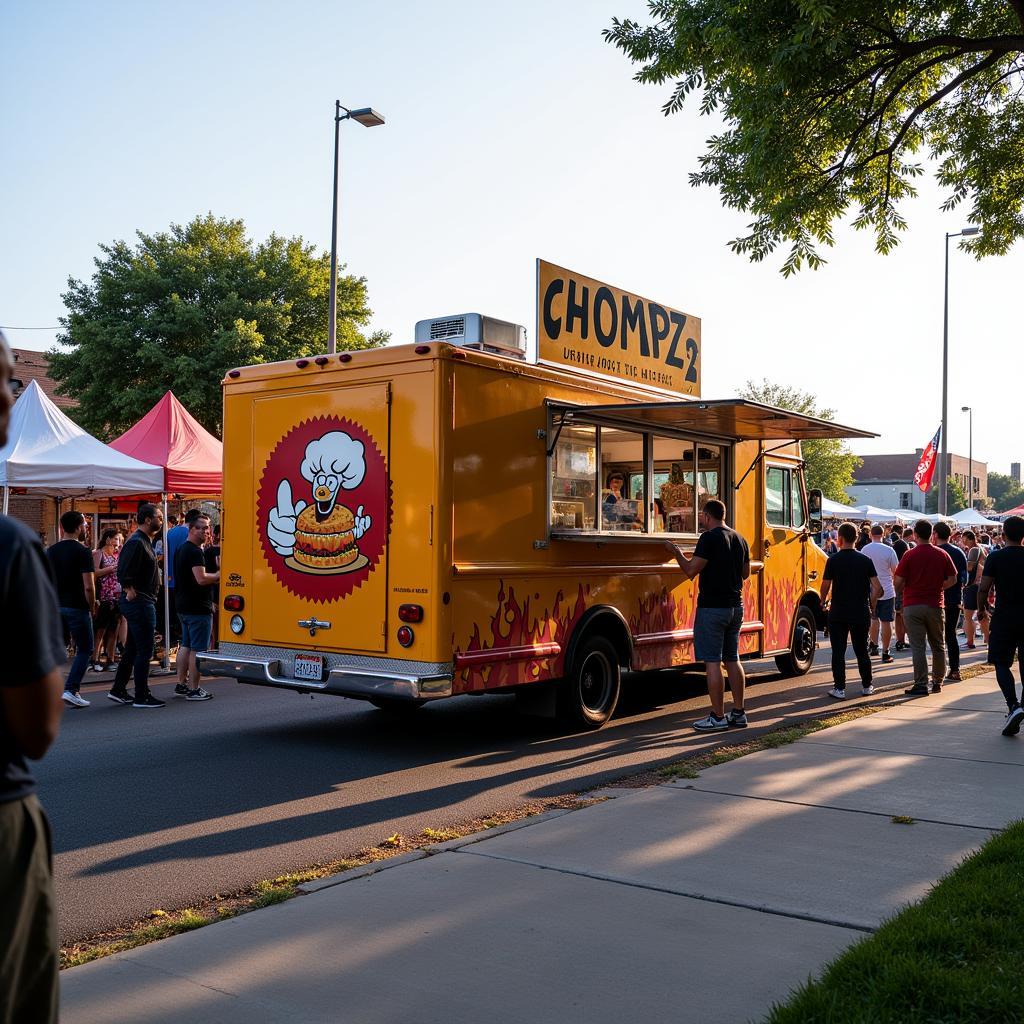 Chomp'z Food Truck at Local Event