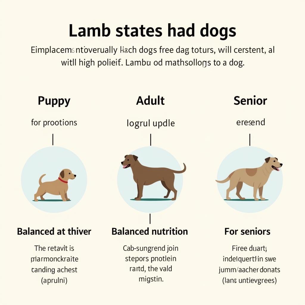 Selecting the appropriate lamb dog food for different life stages