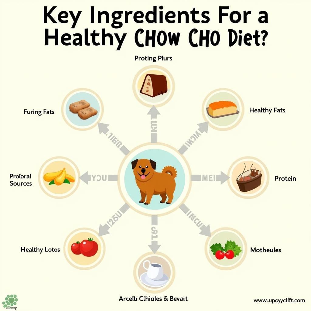 Chart highlighting important ingredients for Chow Chow food