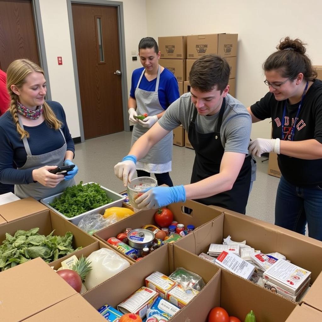 Christ Church United Methodist Food Bank Volunteers in Action