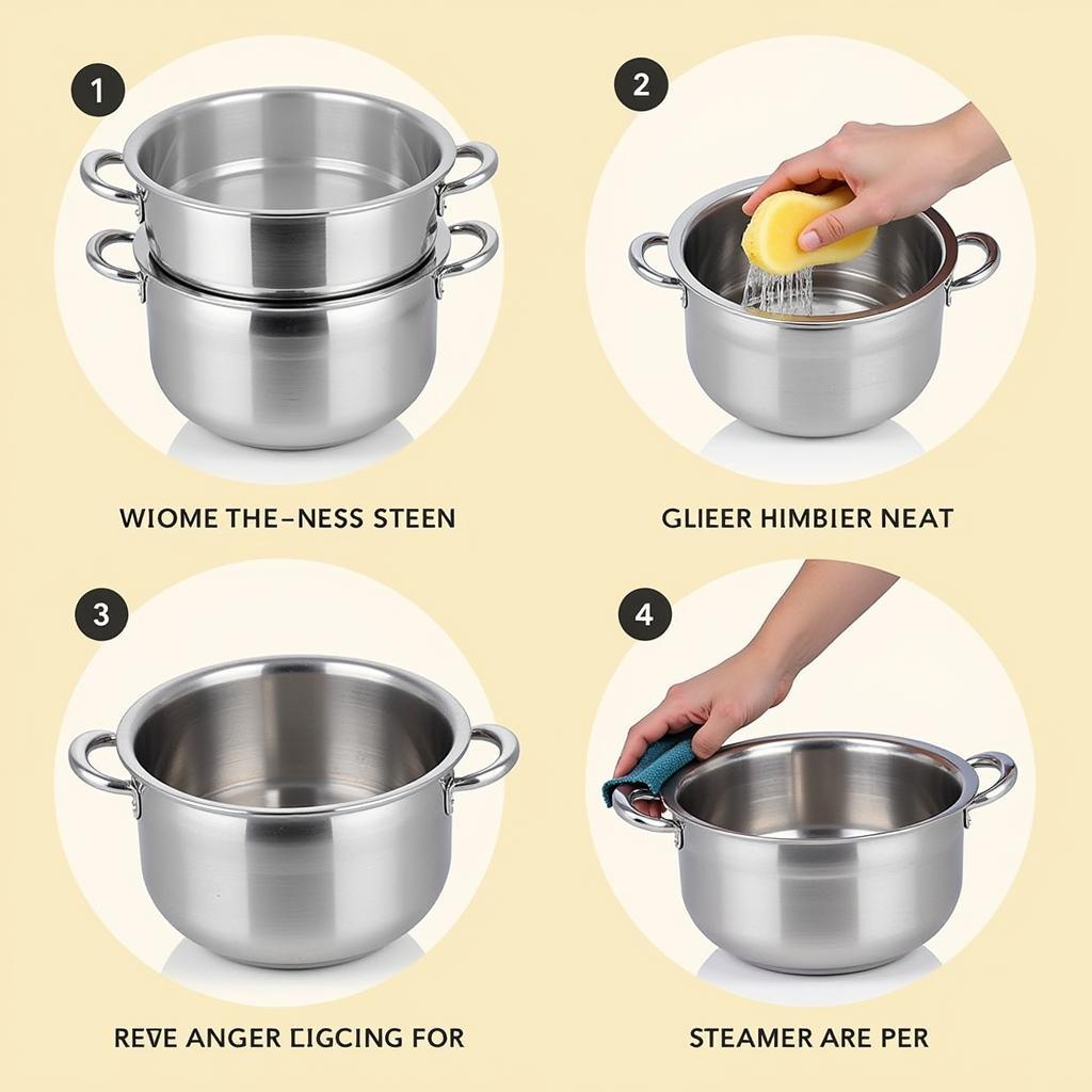 Cleaning a Stainless Steel Food Steamer Pot