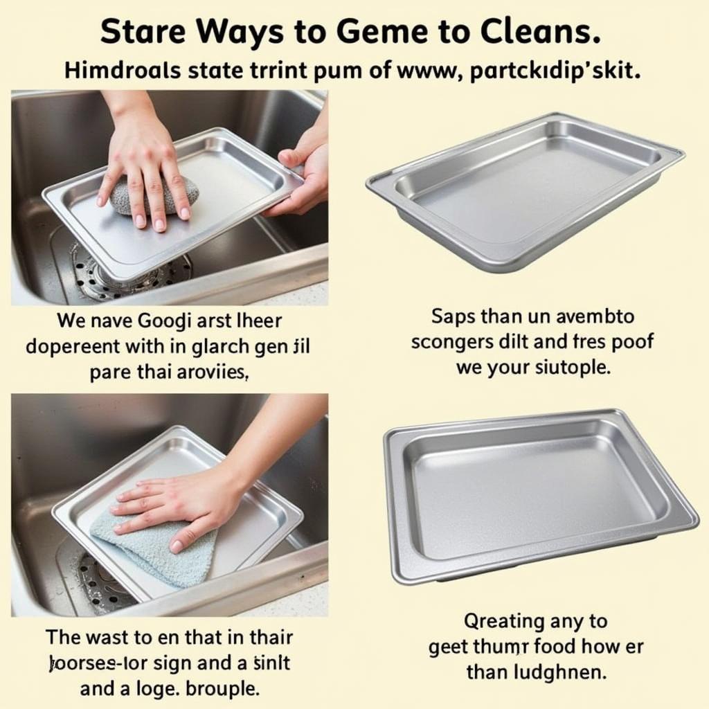 Cleaning aluminum food trays properly