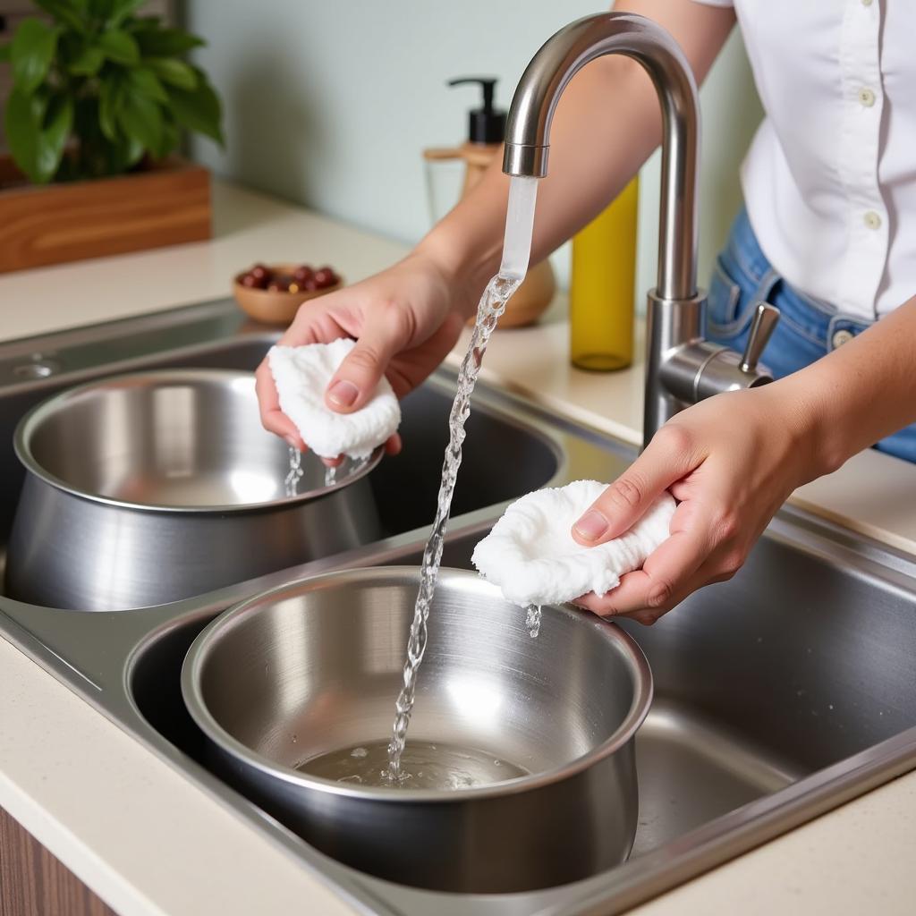 Cleaning Dog Food and Water Bowls