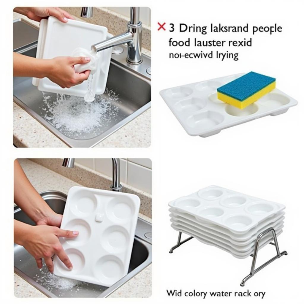 Cleaning Food Trays