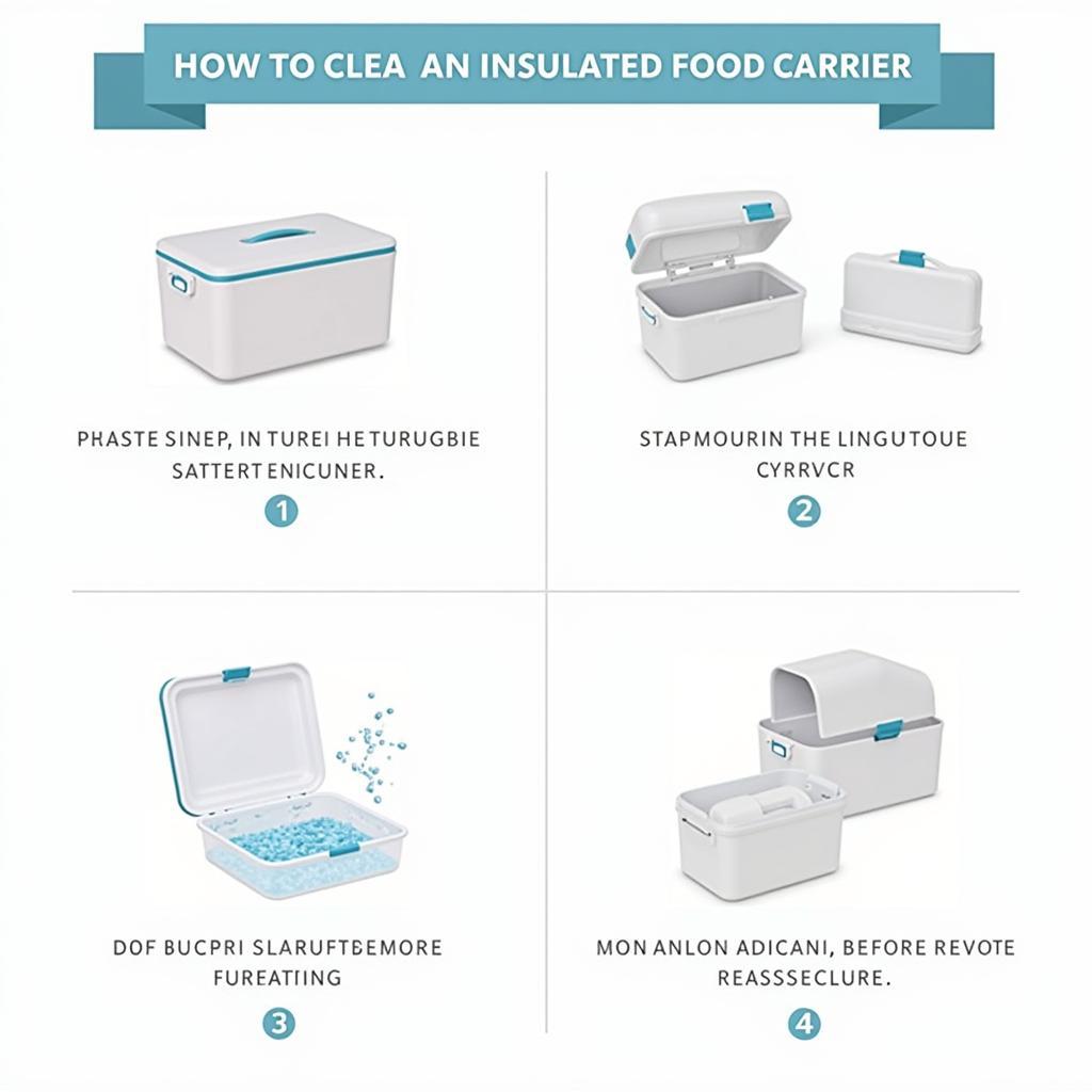 Cleaning an Insulated Food Carrier