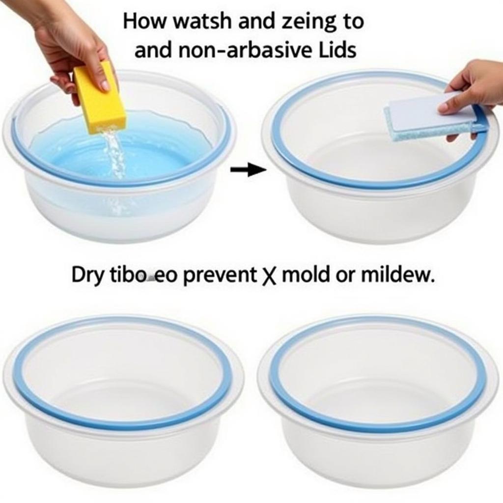 Properly Cleaning Plastic Food Container Lids