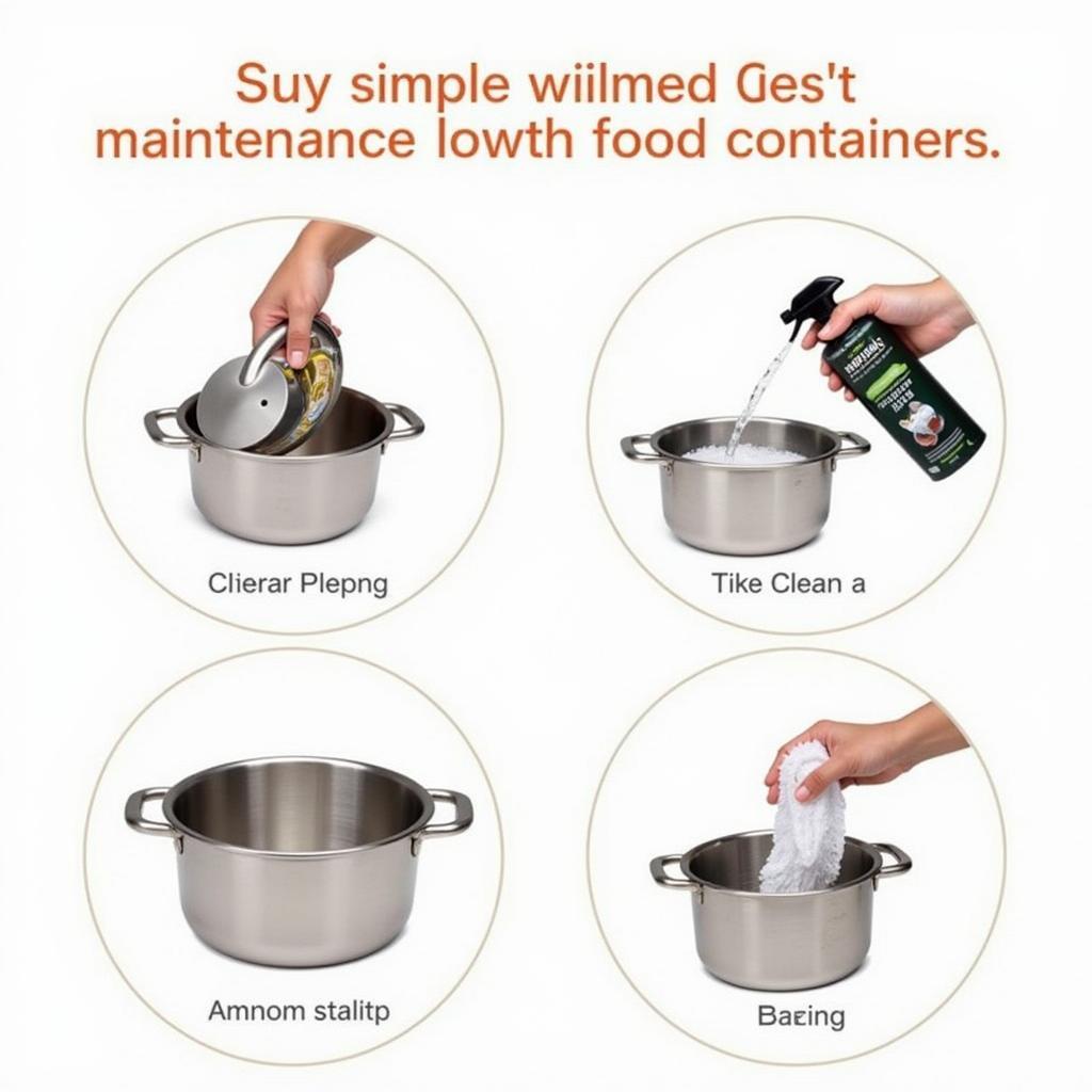 Easy Cleaning of Stainless Steel Food Containers