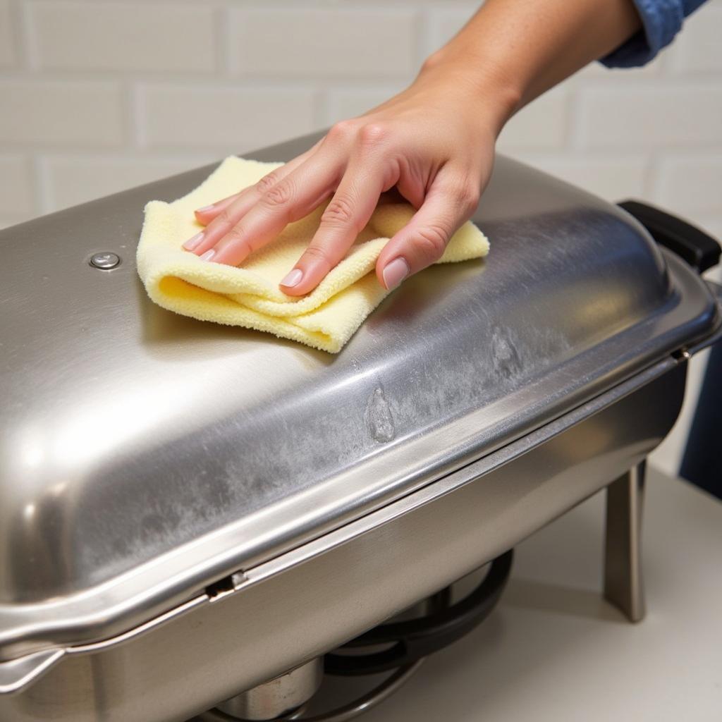 Cleaning a Stainless Steel Food Warmer