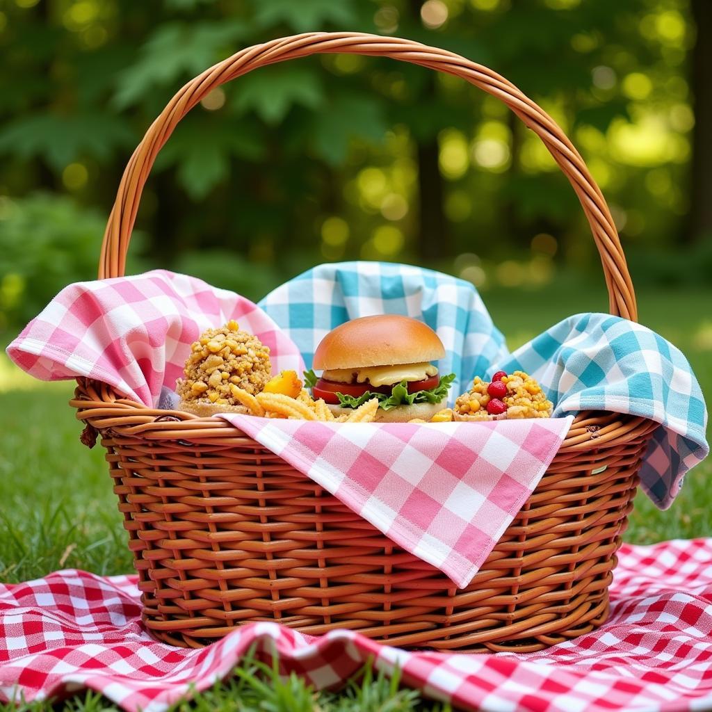 Cloth Food Covers at a Picnic