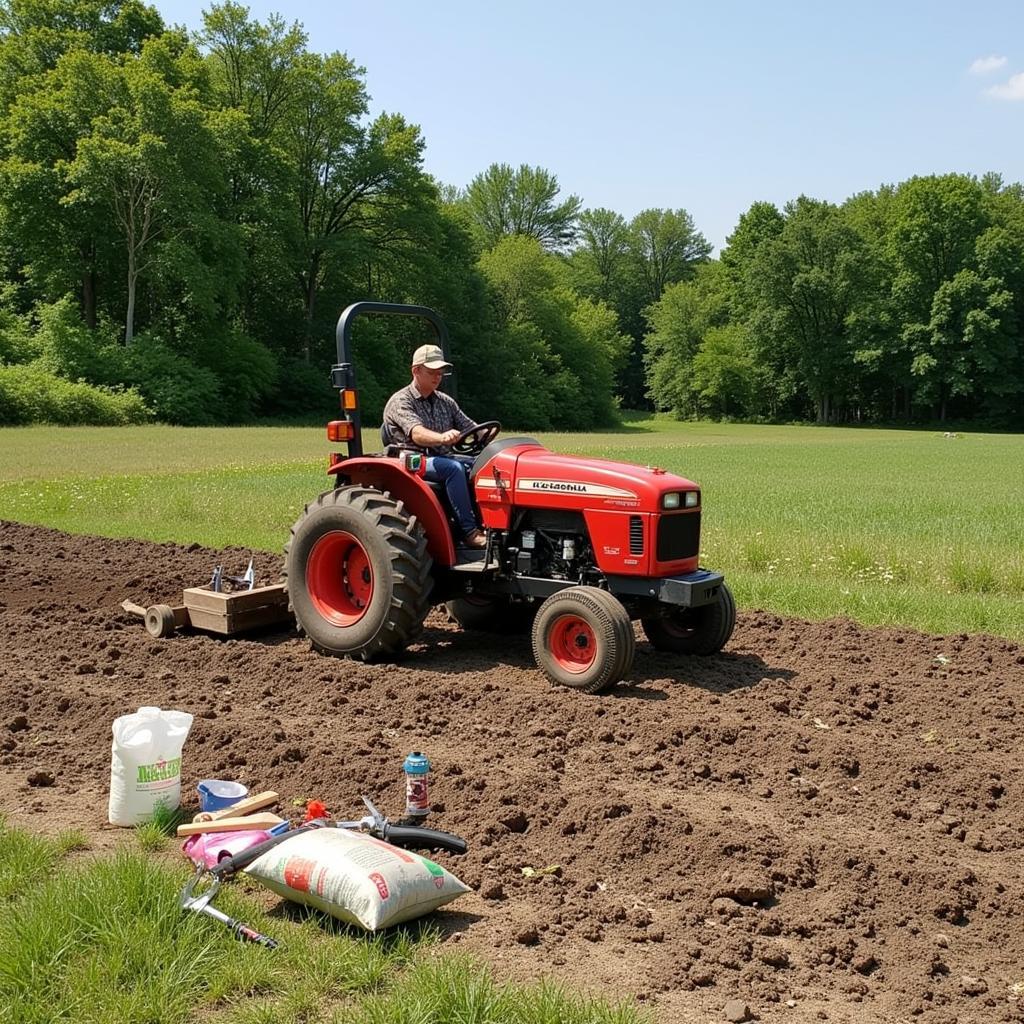 Preparing a Clover and Chicory Food Plot