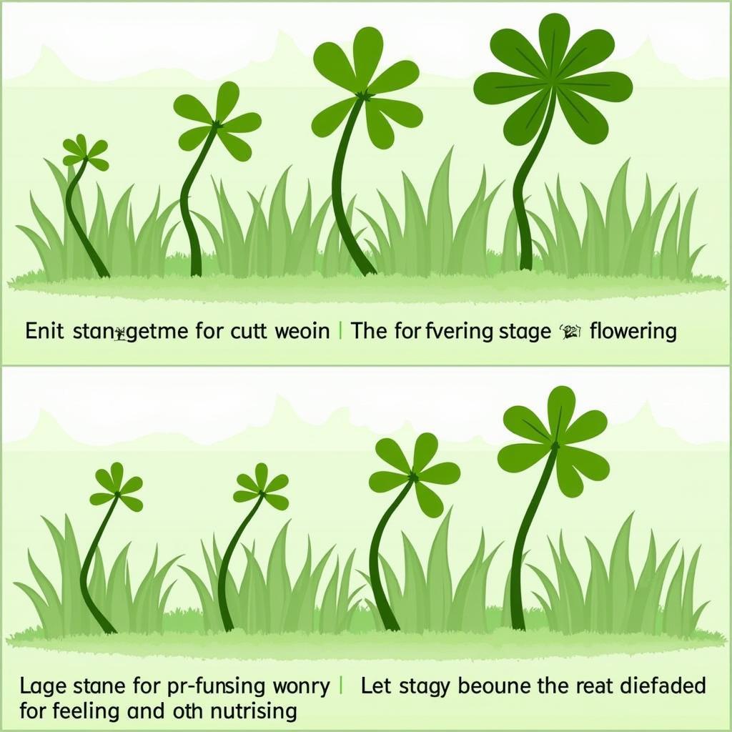 Clover Growth Stages for Cutting