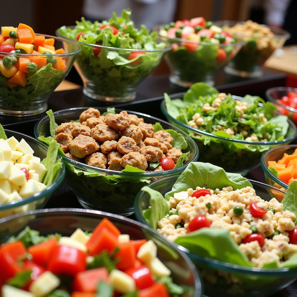 Colorful Salad Buffet Arrangement