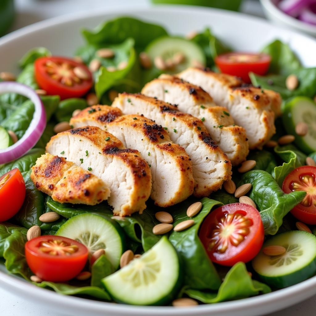 Vibrant Whole Foods Salad with Grilled Chicken