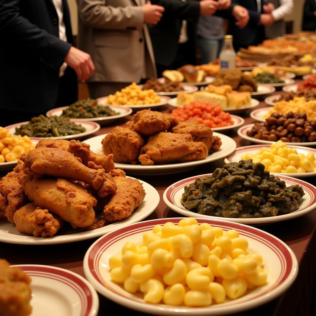 Columbus Ohio Soul Food Catering Buffet Spread