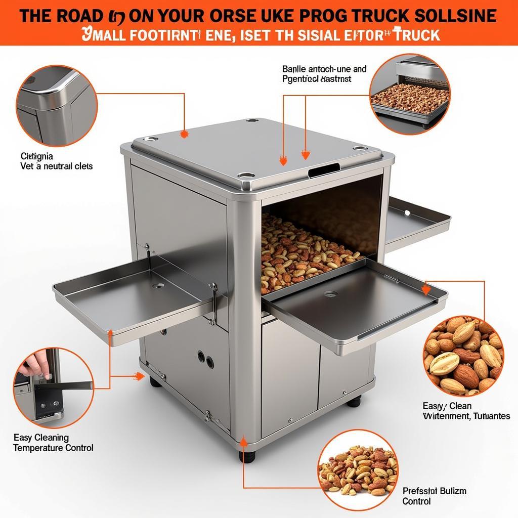 Compact Nut Roaster for Food Truck Operation