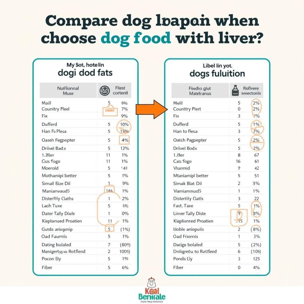 Comparing Dog Food Labels