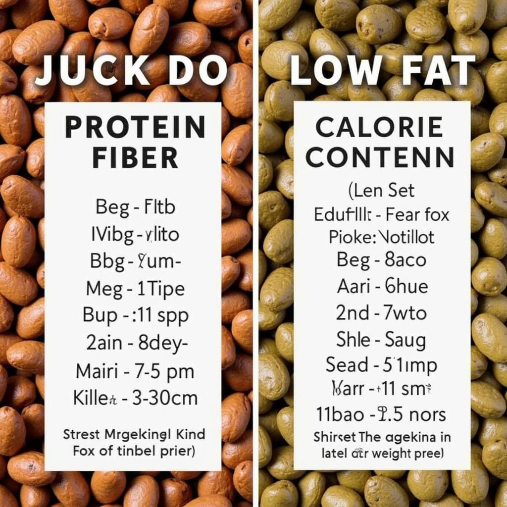 Comparing Dog Food Labels for Weight Loss