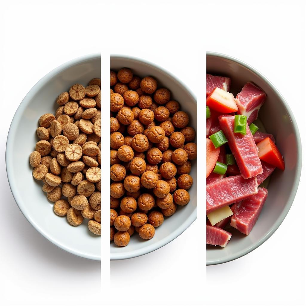 Comparing Different Types of Dog Food: Kibble, Wet, and Raw