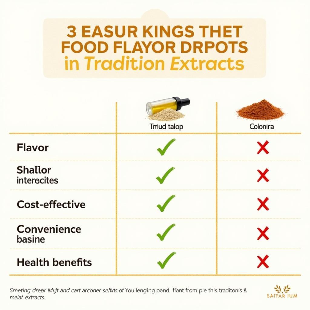 Comparison of Food Flavor Drops with Extracts