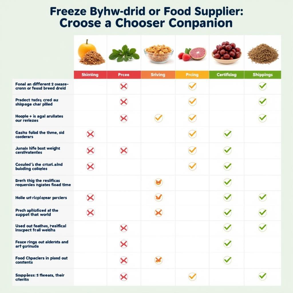 Comparing Different Freeze Dried Food Suppliers