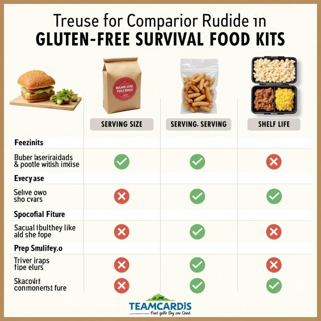 Comparing Different Gluten-Free Survival Food Kits