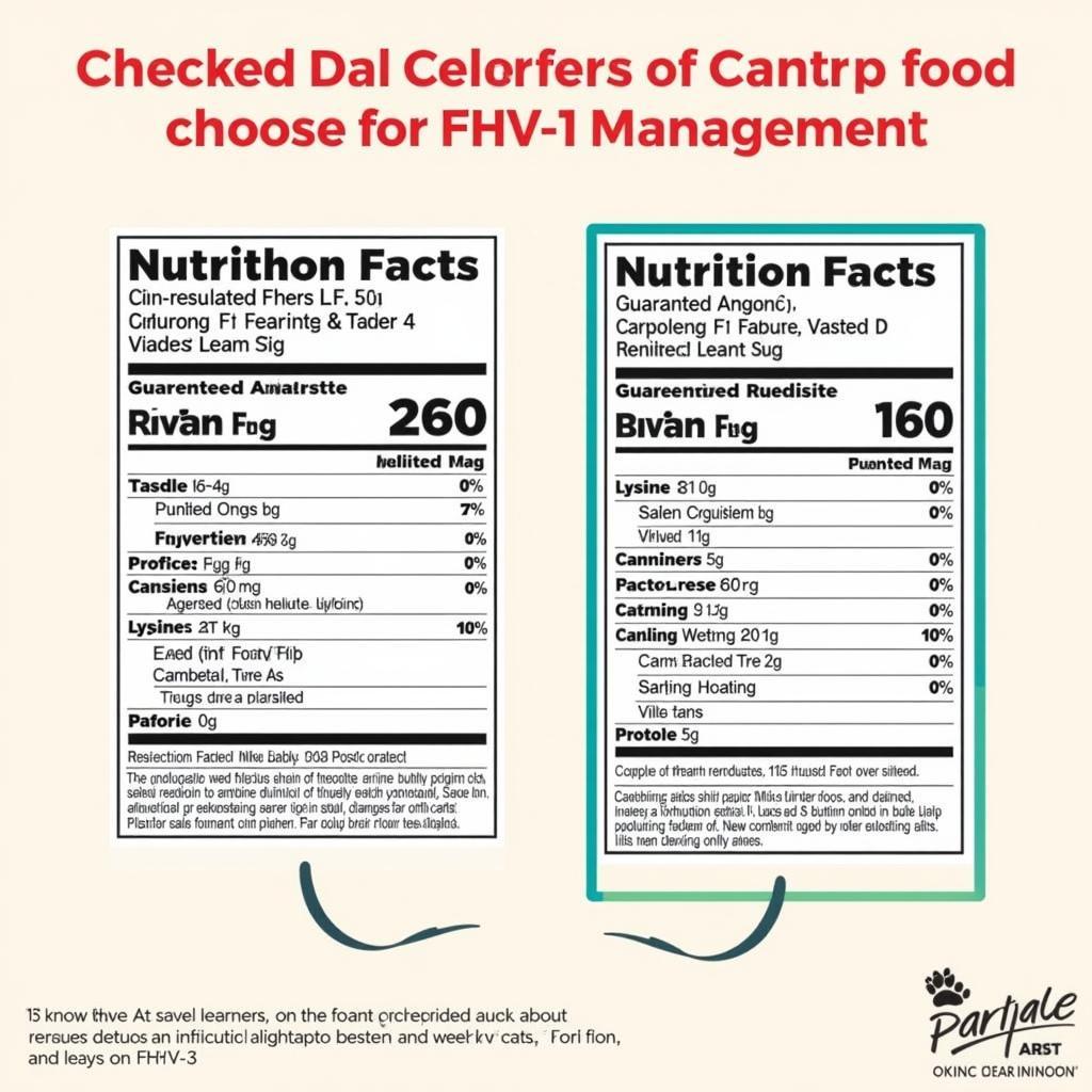 Comparing Lysine Cat Food Labels