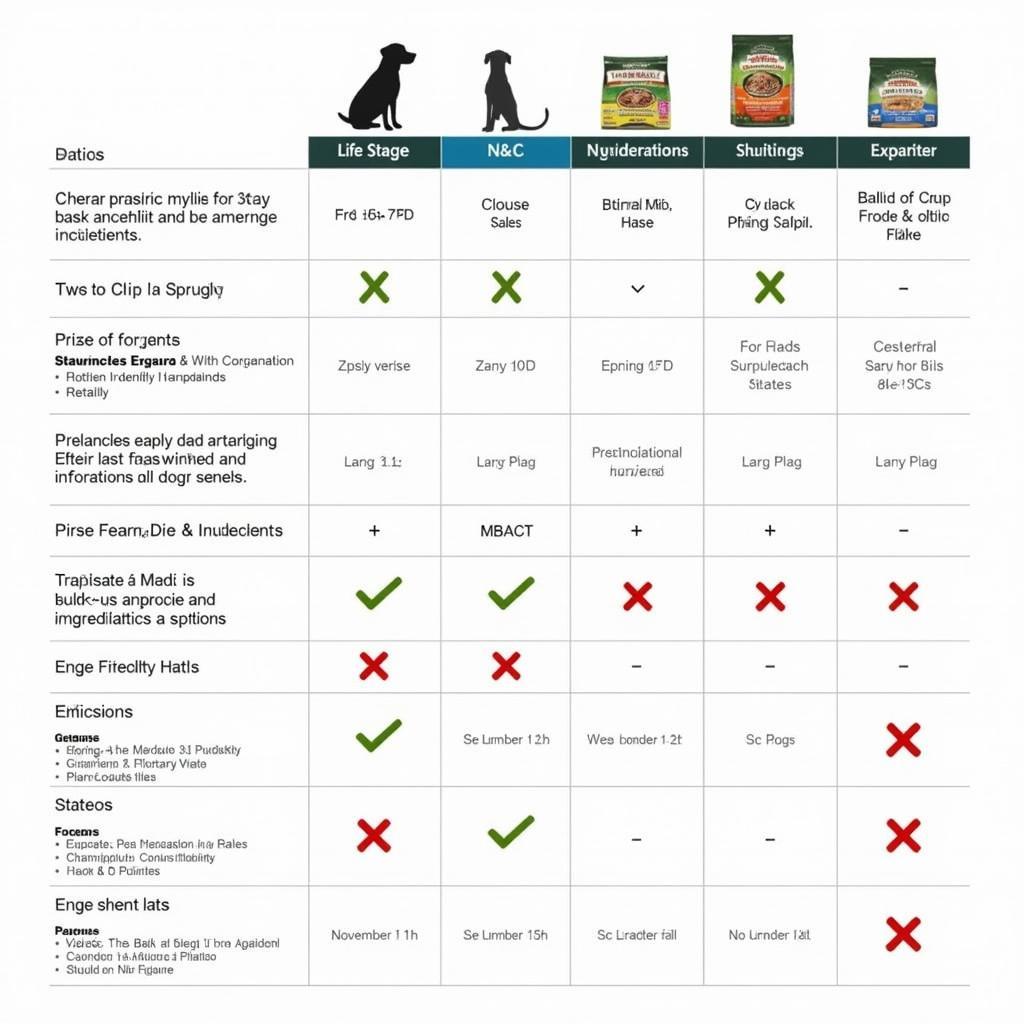 Comparing N& D Dog Food Formulas