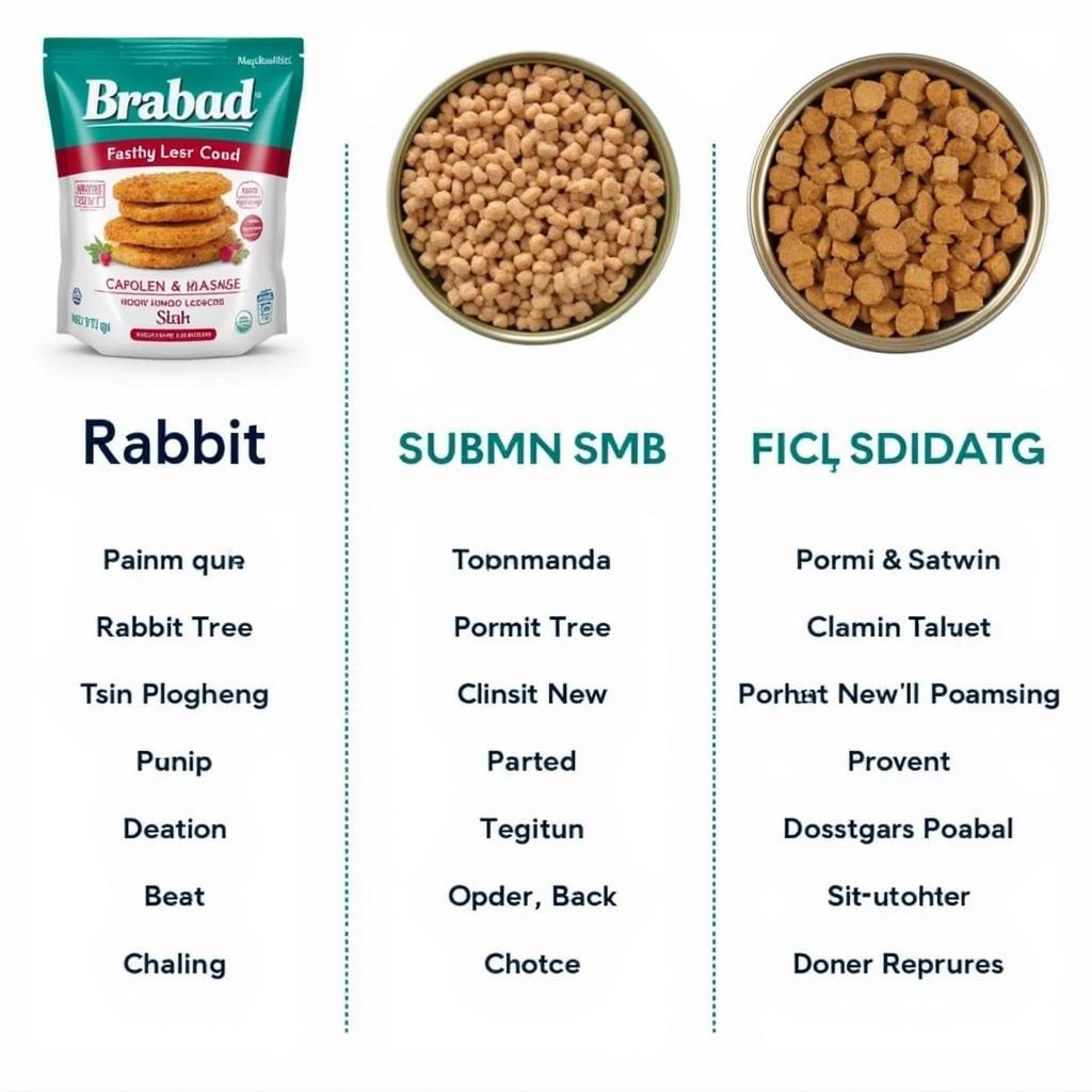 Comparison of different rabbit canned cat food brands