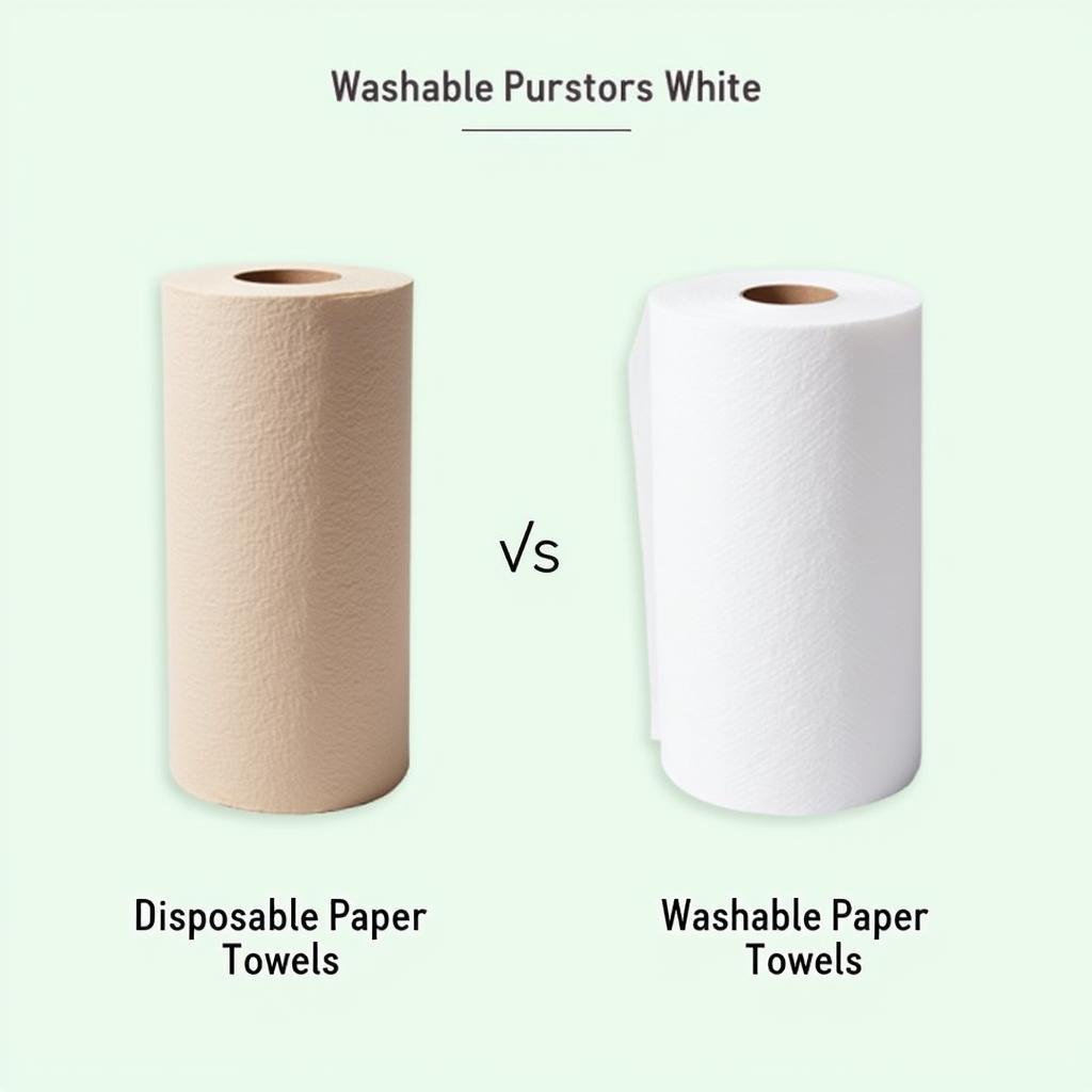 Comparing Washable and Disposable Paper Towels