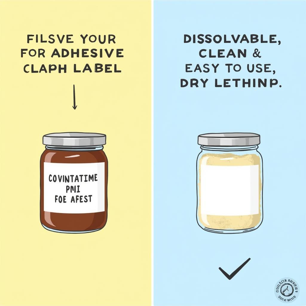 Traditional vs. Dissolvable Labels