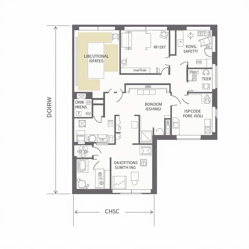 A Compliant Food Processing Floor Plan, Adhering to Safety and Hygiene Regulations