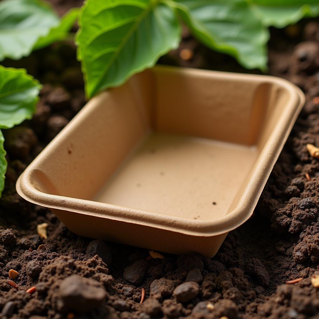 Compostable Paper Food Tray