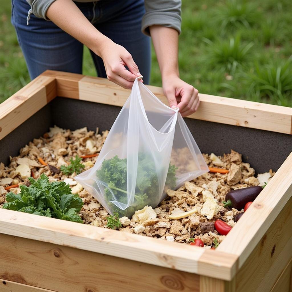 Proper composting methods for biodegradable food storage bags