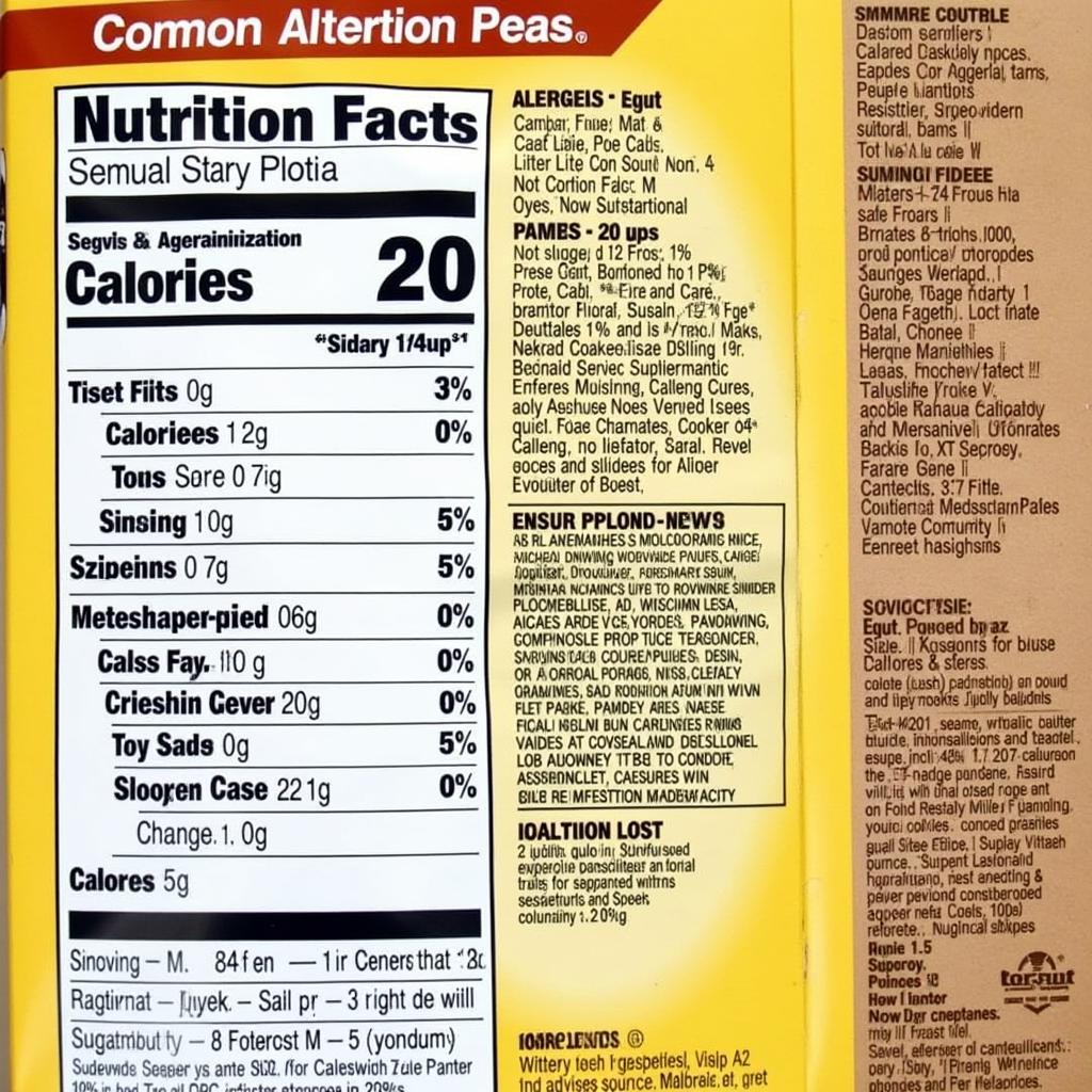 Conagra Cookies Nutritional Information and Ingredients